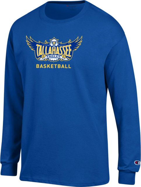 Tallahassee Champion Long Sleeve T Shirt TCC Basketball Royal Blue Tallahassee Community College