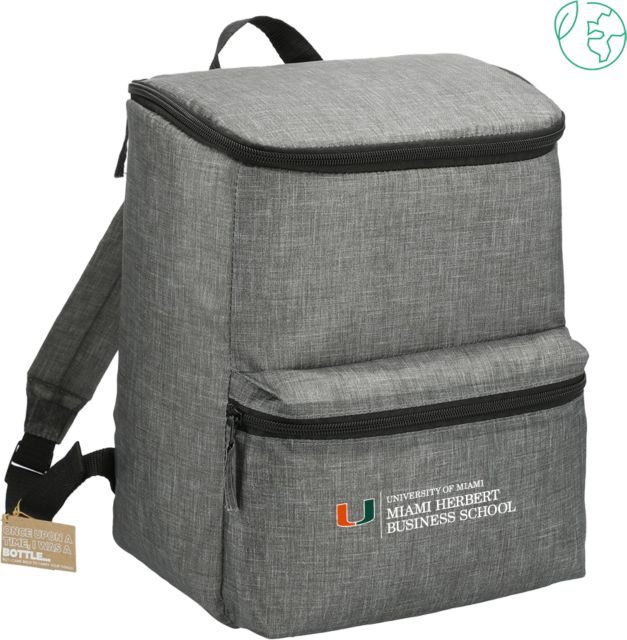 Miami Excursion Recycled 20 Can Backpack Cooler U Miami Miami Herbert Business School - Horizontal - ONLINE ONLY