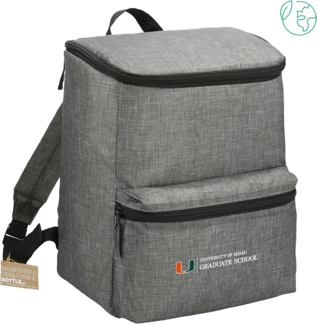 Miami Excursion Recycled 20 Can Backpack Cooler U Miami Graduate School - Horizontal - ONLINE ONLY