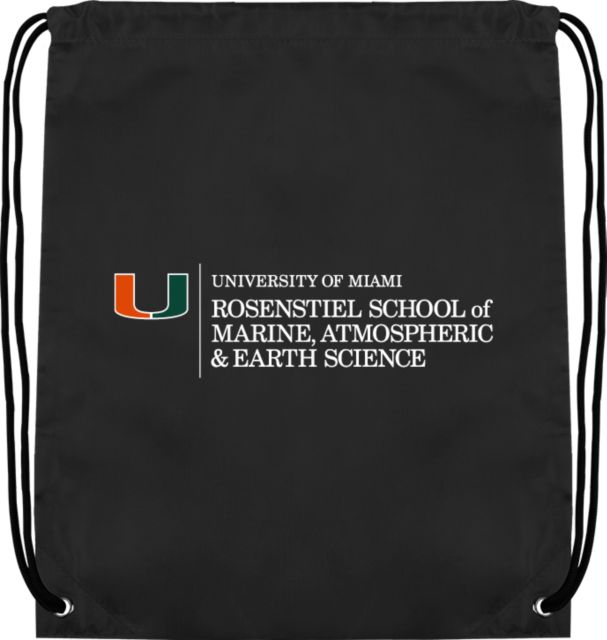 Miami Drawstring Backpack U Miami Rosenstiel School of Marine Atmospheric Earth Science - Horizontal - ONLINE ONLY