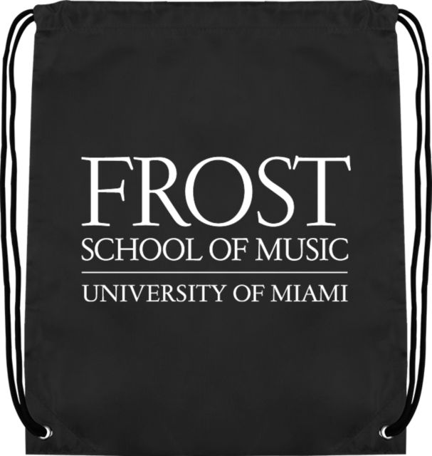 Miami Drawstring Backpack U Miami Frost School of Music - Vertical - ONLINE ONLY