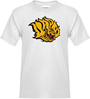 Arkansas Pine Bluff Youth T Shirt Golden Lion Head - ONLINE ONLY