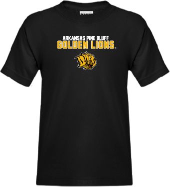 Arkansas Pine Bluff Youth T Shirt Arkansas Pine Bluff Golden Lions - ONLINE ONLY