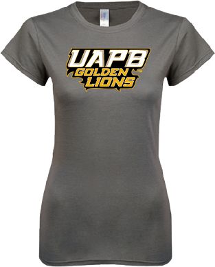 Arkansas Pine Bluff Next Level Womens Boyfriend Tee UAPB Golden Lions Stacked - ONLINE ONLY