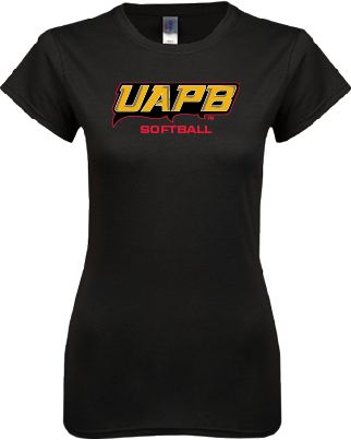 Arkansas Pine Bluff Next Level Womens Boyfriend Tee Softball - ONLINE ONLY