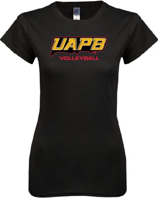 Arkansas Pine Bluff Next Level Womens Boyfriend Tee Volleyball - ONLINE ONLY