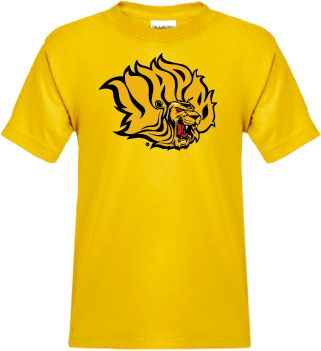 Arkansas Pine Bluff Youth T-Shirt Golden Lion Head - ONLINE ONLY
