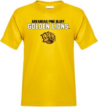 Arkansas Pine Bluff Youth T-Shirt Arkansas Pine Bluff Golden Lions - ONLINE ONLY