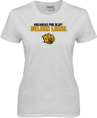 Arkansas Pine Bluff Womens Short Sleeve Tee Arkansas Pine Bluff Golden Lions - ONLINE ONLY