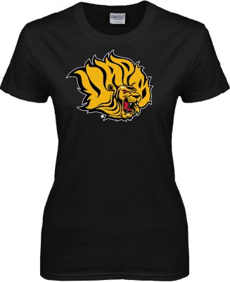 Arkansas Pine Bluff Womens Short Sleeve Tee Golden Lion Head - ONLINE ONLY