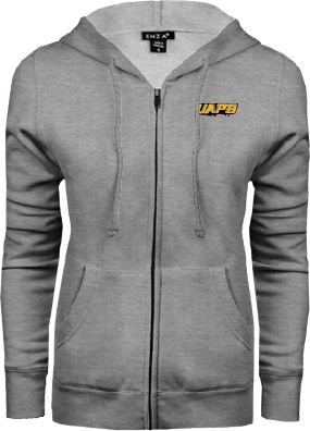Arkansas Pine Bluff ENZA Womens Fleece Full Zip Hoodie UAPB Word Mark - ONLINE ONLY