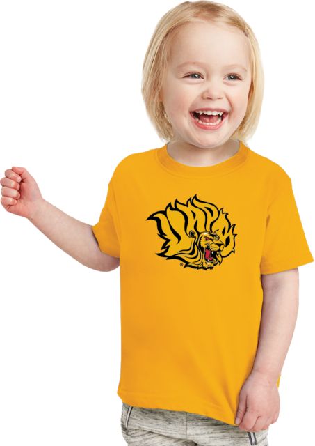 Arkansas Pine Bluff Toddler T Shirt Golden Lion Head - ONLINE ONLY