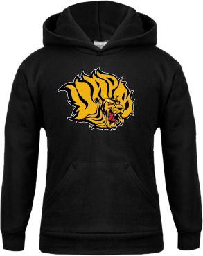Arkansas Pine Bluff Youth Fleece Hoodie Golden Lion Head - ONLINE ONLY