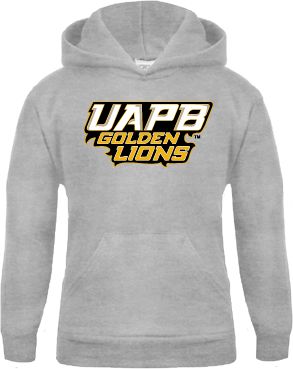 Arkansas Pine Bluff Youth Fleece Hood UAPB Golden Lions Stacked - ONLINE ONLY
