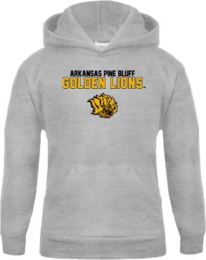 Arkansas Pine Bluff Youth Fleece Hood Arkansas Pine Bluff Golden Lions - ONLINE ONLY