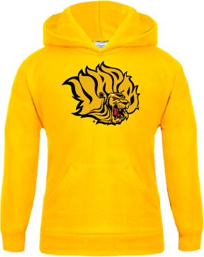 Arkansas Pine Bluff Youth Fleece Hoodie Golden Lion Head - ONLINE ONLY
