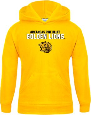 Arkansas Pine Bluff Youth Fleece Hoodie Arkansas Pine Bluff Golden Lions - ONLINE ONLY