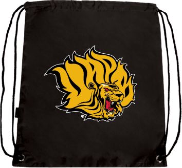 Arkansas Pine Bluff Drawstring Backpack Golden Lion Head - ONLINE ONLY
