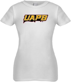 Arkansas Pine Bluff Next Level Girls Fashion Fit T Shirt UAPB Word Mark - ONLINE ONLY
