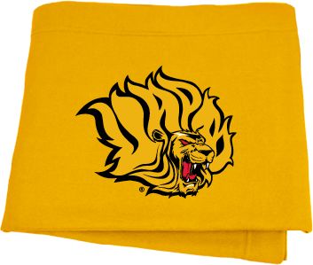 Arkansas Pine Bluff Sweatshirt Blanket Golden Lion Head - ONLINE ONLY