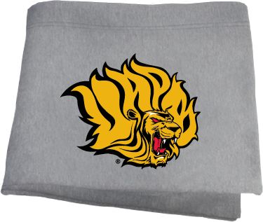 Arkansas Pine Bluff Sweatshirt Blanket Golden Lion Head - ONLINE ONLY