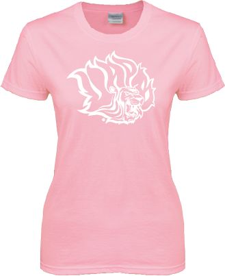 Arkansas Pine Bluff Womens Short Sleeve Tee Golden Lion Head - ONLINE ONLY