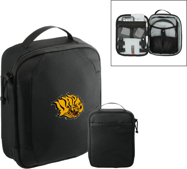 Arkansas Pine Bluff RPET Headphone and Tech Case Golden Lion Head - ONLINE ONLY