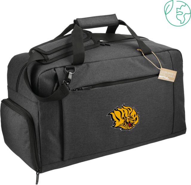 Arkansas Pine Bluff Aft Recycled PET 21 Inch Duffel Golden Lion Head - ONLINE ONLY