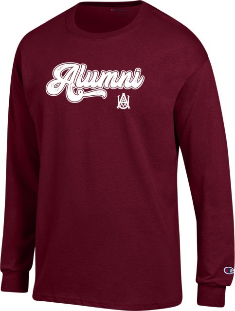 Alabama AandM Champion Long Sleeve T Shirt Alumni Script AAMU - ONLINE ONLY