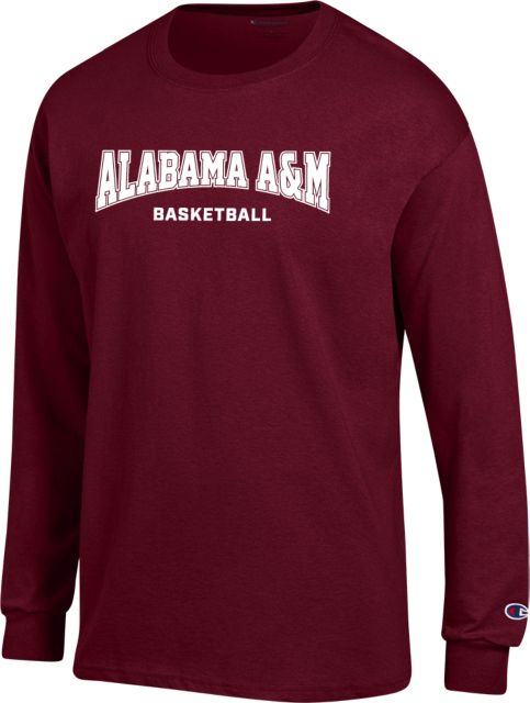 Alabama AandM Champion Long Sleeve T Shirt Basketball AAMU - ONLINE ONLY