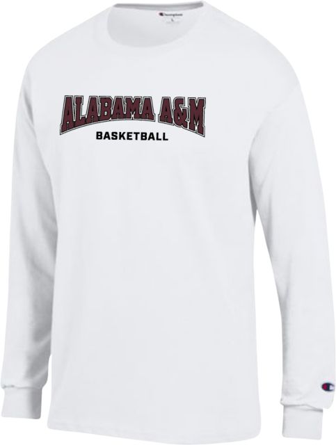 Alabama AandM Champion Long Sleeve T Shirt Basketball AAMU - ONLINE ONLY