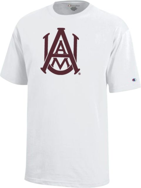 Alabama AandM Youth Champion Short Sleeve Tee Primary Mark - ONLINE ONLY