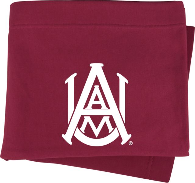 Alabama AandM Sweatshirt Blanket Primary Mark - ONLINE ONLY