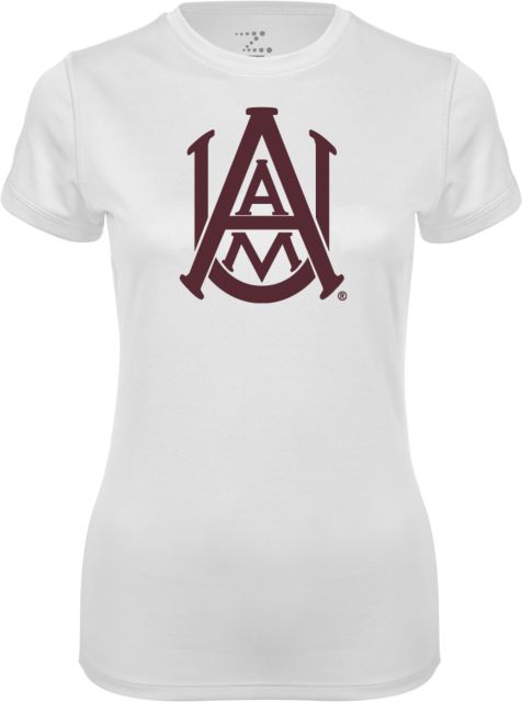 Alabama AandM Womens Performance Short Sleeve Tee Primary Mark - ONLINE ONLY