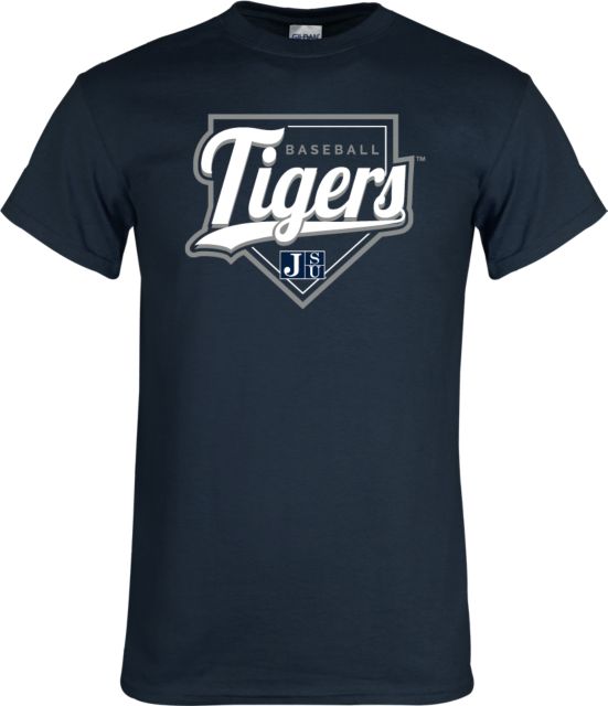Jackson State T Shirt Tigers Baseball w/ Script and Plate - ONLINE ONLY