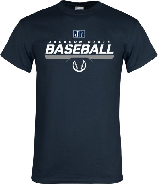 Jackson State T Shirt Jackson State Baseball Stencil w/ Ball - ONLINE ONLY