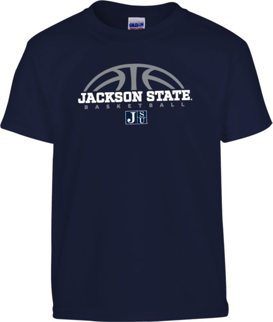 Jackson State Youth T Shirt Jackson State Basketball Half Ball - ONLINE ONLY