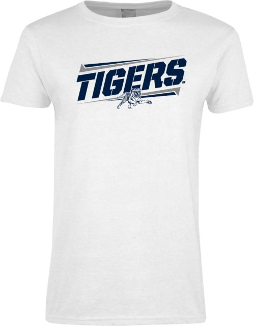 Jackson State Ladies T Shirt Tigers Slanted w/Tiger - ONLINE ONLY