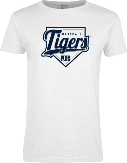 Jackson State Ladies T Shirt Tigers Baseball w/ Script and Plate - ONLINE ONLY
