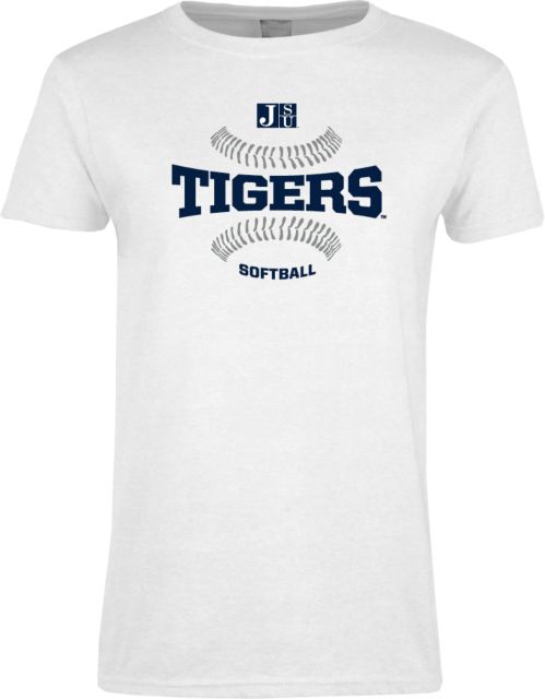 Jackson State Ladies T Shirt Tigers Softball w/ Seams - ONLINE ONLY