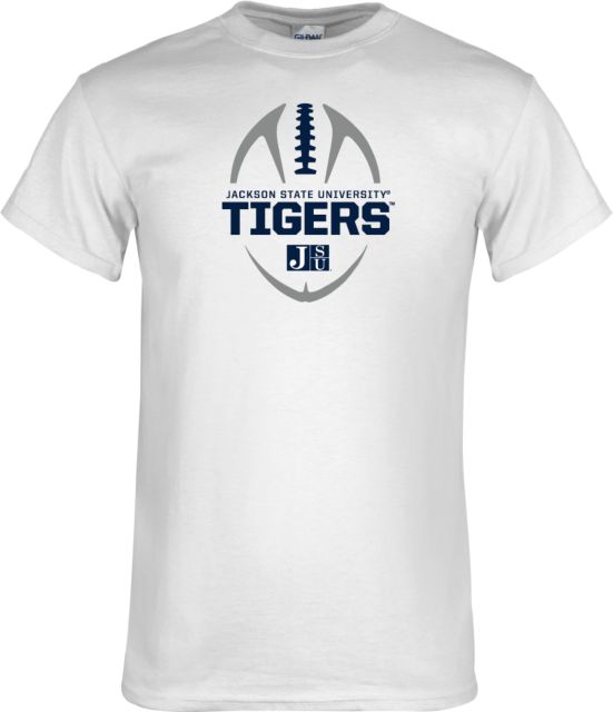 Jackson State T Shirt Jackson State University Tigers Football Vertical - ONLINE ONLY