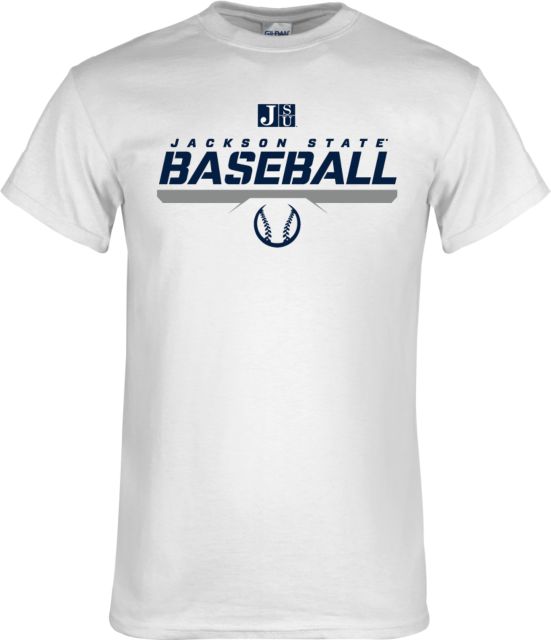 Jackson State T Shirt Jackson State Baseball Stencil w/ Ball - ONLINE ONLY