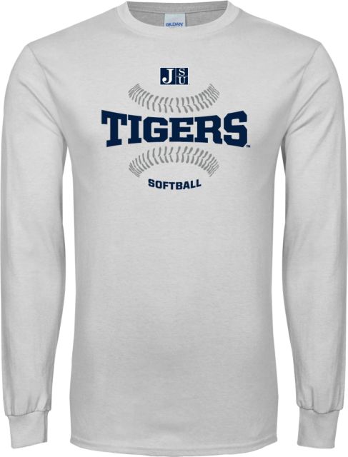 Jackson State Long Sleeve T Shirt Tigers Softball w/ Seams - ONLINE ONLY