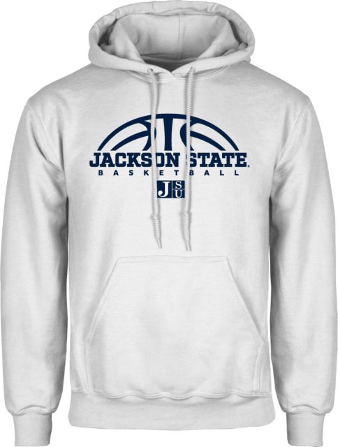 Jackson State Fleece Hoodie Jackson State Basketball Half Ball - ONLINE ONLY