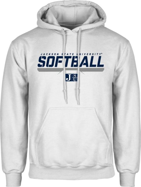 Jackson State Fleece Hoodie Jackson State Softball Stencil w/ Underline - ONLINE ONLY