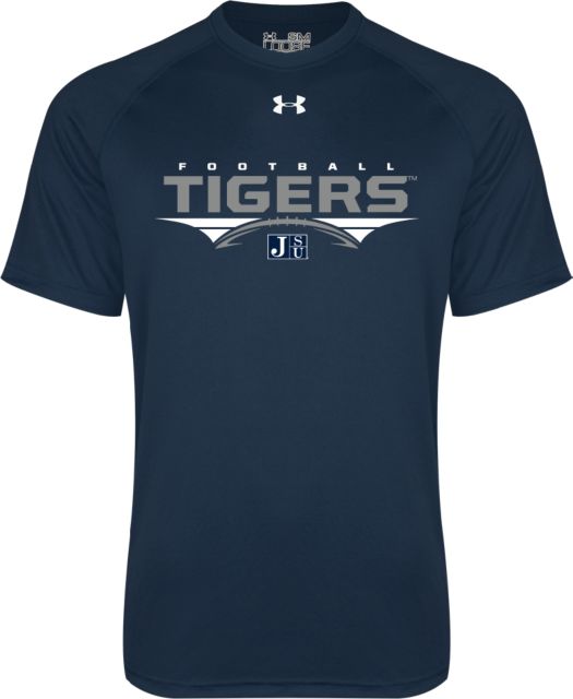 Jackson State Under Armour Tech Tee Tigers Football Stacked w/ Ball - ONLINE ONLY