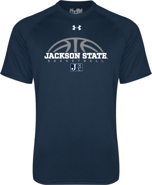Jackson State Under Armour Tech Tee Jackson State Basketball Half Ball - ONLINE ONLY