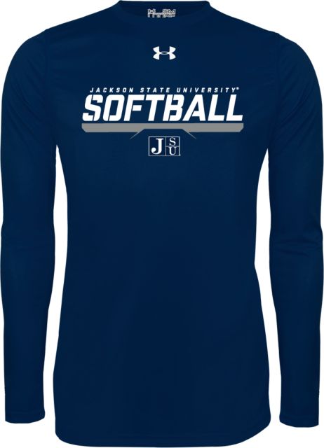 Jackson State Under Armour Long Sleeve Tech Tee Jackson State Softball Stencil w/ Underline - ONLINE ONLY
