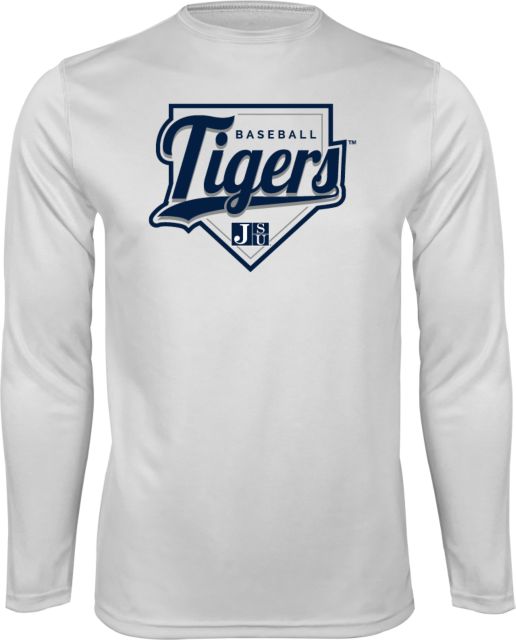 Jackson State Performance Longsleeve Shirt Tigers Baseball w/ Script and Plate - ONLINE ONLY