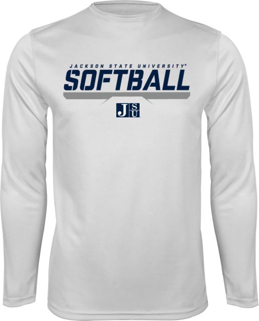 Jackson State Performance Longsleeve Shirt Jackson State Softball Stencil w/ Underline - ONLINE ONLY